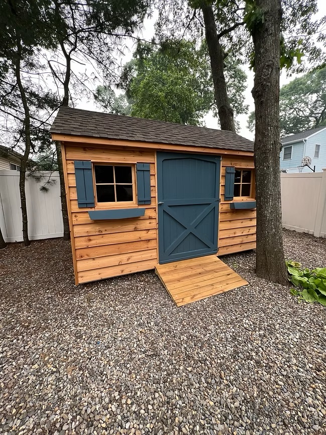 Custom backyard shed built by Orion Remodeling & Handyman